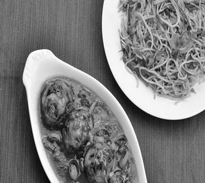 Chow Mein + Veg Manchurian