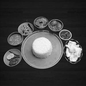 Egg Rice Thali