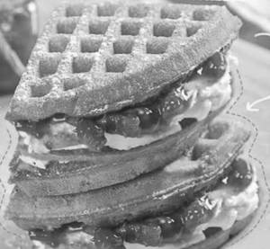 Strawberry Cream Cheese Waffle