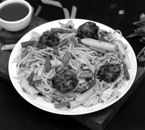 Veg Manchurian Noodles