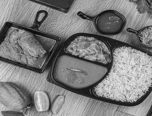 Jumbo Chingri Malaicurry Office Parar Thali