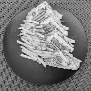 Grilled Veg Cheese Sandwich With French Fries(half)