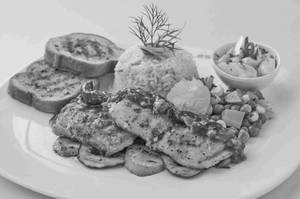 Grilled Norwegian Fish Steak