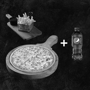 Paneer Onion Pizza + French Fries + Free Cold Drink 250 Ml