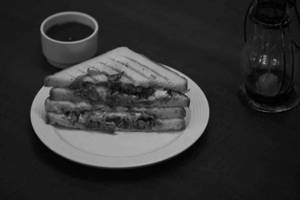 Chicken Tandoori Kheema Melt Sandwich