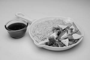 Brown Rice Meal Loaded with Paneer in BBQ Sauce