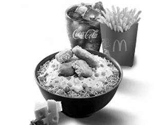 Cheesy Rice Bowl - Chicken McNuggets (4 pcs) Meal (L)