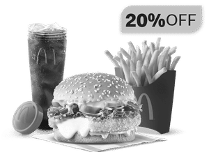 McSaver McCheese Burger Meal.