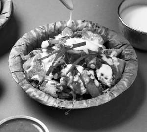 Chole Samosa Chaat