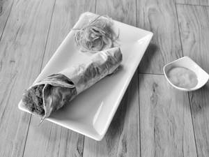 Egg With chicken roll