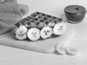 Banana Nutella Waffle Sandwich