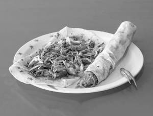 Oil Chicken Tikka Roll