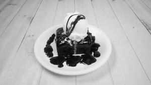 Brownie with Vanilla Ice cream