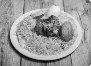 Special Mutton Biryani Fish Egg