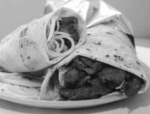 Beef Irani Seekh Roll