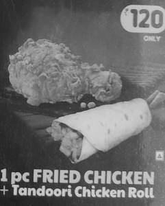 Fried Chicken + Tandoori Chicken Roll