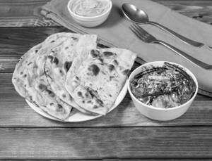 Kadhai Paneer + 2 Baby Naan + Salad