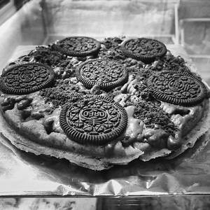 Oreo Waffle Cake