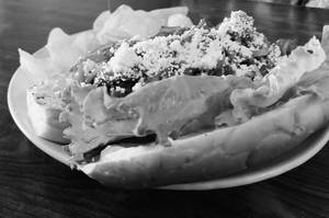 Big Shrooms And Onions Sandwich