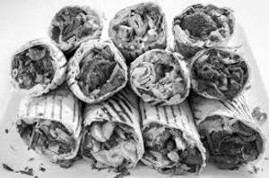 Mexican shawarma roll