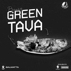 Prawns Green Tawa Fry