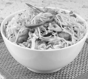 Chilly Garlic Chicken Noodles