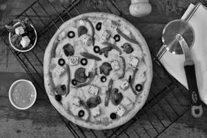 Medium Pizza (8inch + Burger + Fries + 2 Soft Drinks