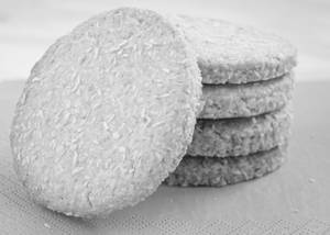 White choconut cookie