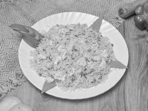 Egg Chicken Fried Rice (serves with sauce)