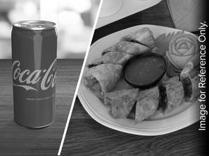 Chicken Spring Roll + Coke (300 Ml )