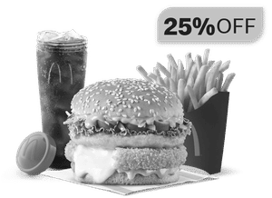 McSaver McCheese Burger Chicken Meal.