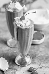 Chocolate milk shake