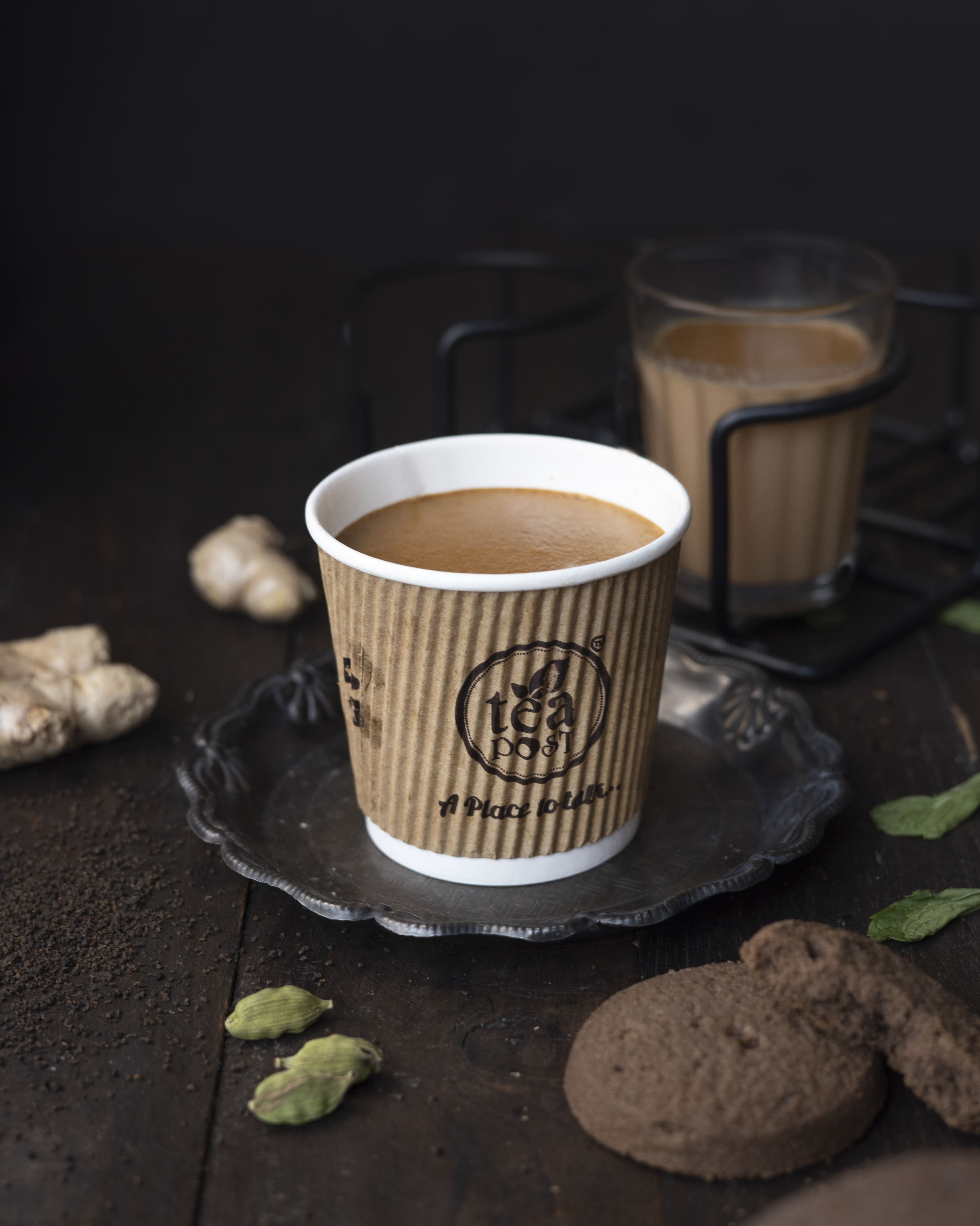 Pudina Elaichi Tea (2 Cups)
